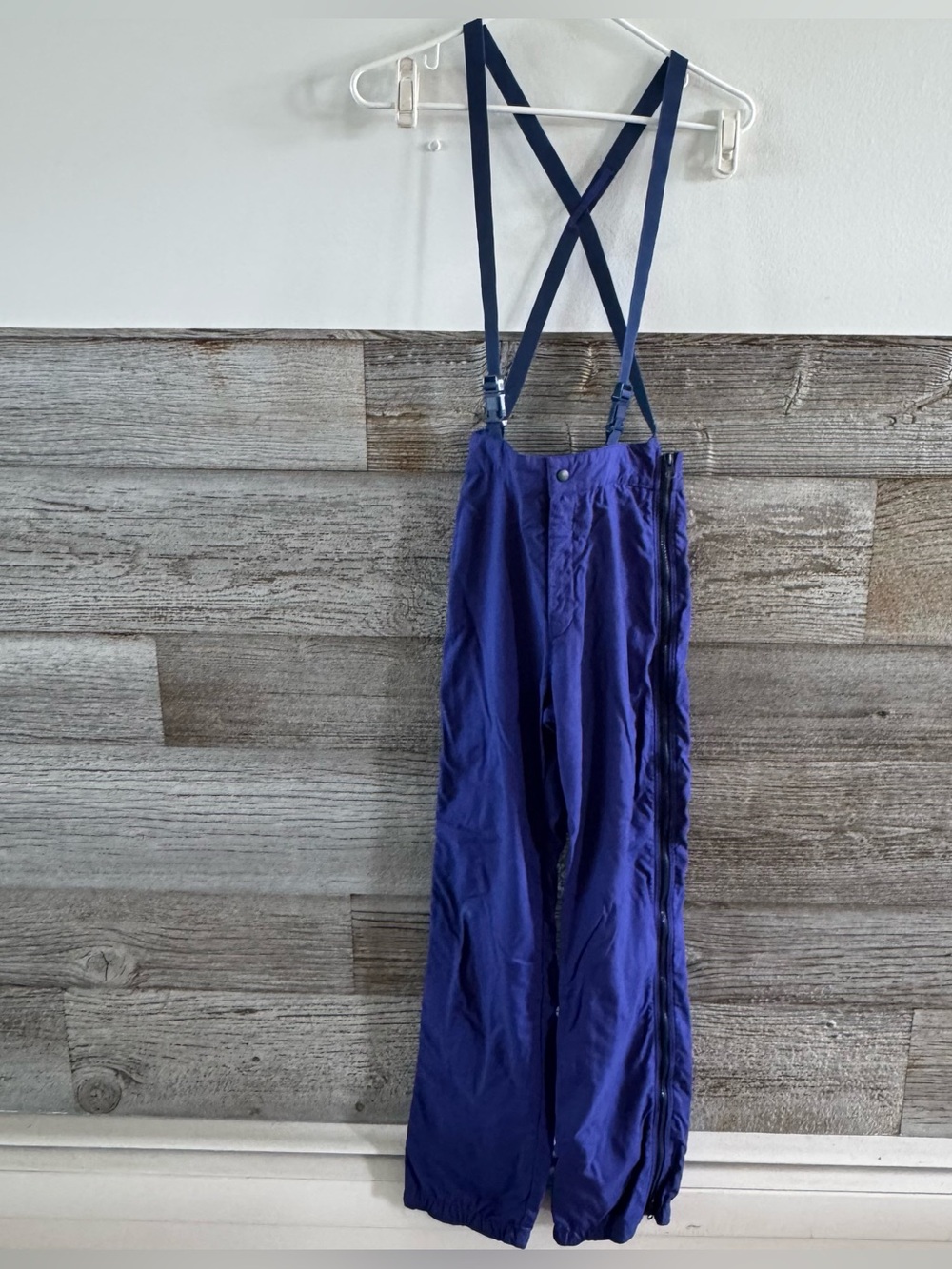 Vintage Patagonia Kids Blue Snow Ski Pants Bib Suspenders Youth Winter Sz 16